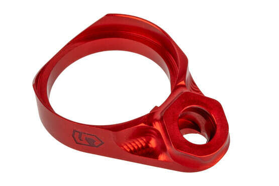 The Phase 5 Tactical Sloped QD AR15 End Plate features a red anodized finish